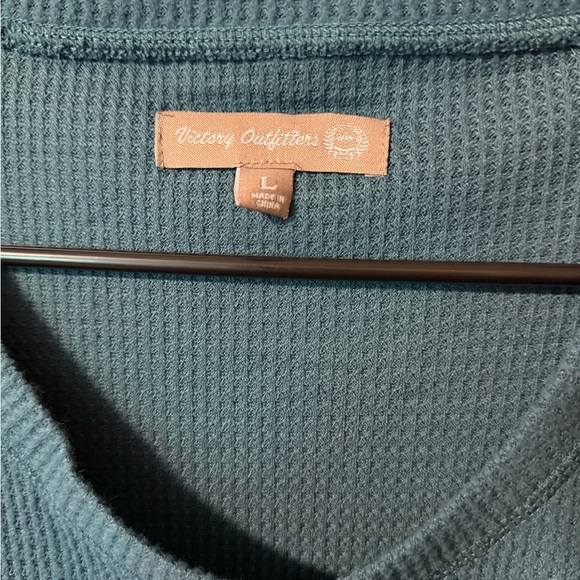 Teal Waffle Knit Long Sleeve Top - Picture 6 of 6